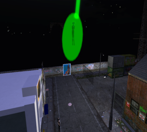 Green Lantern shotting beam up