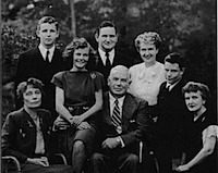 Olive Byrnes, Elizabeth Marston, WIlliam Marston and their children 