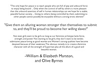 Marston's philosophy on men and women